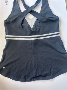 lululemon athletica grey with White Stripe